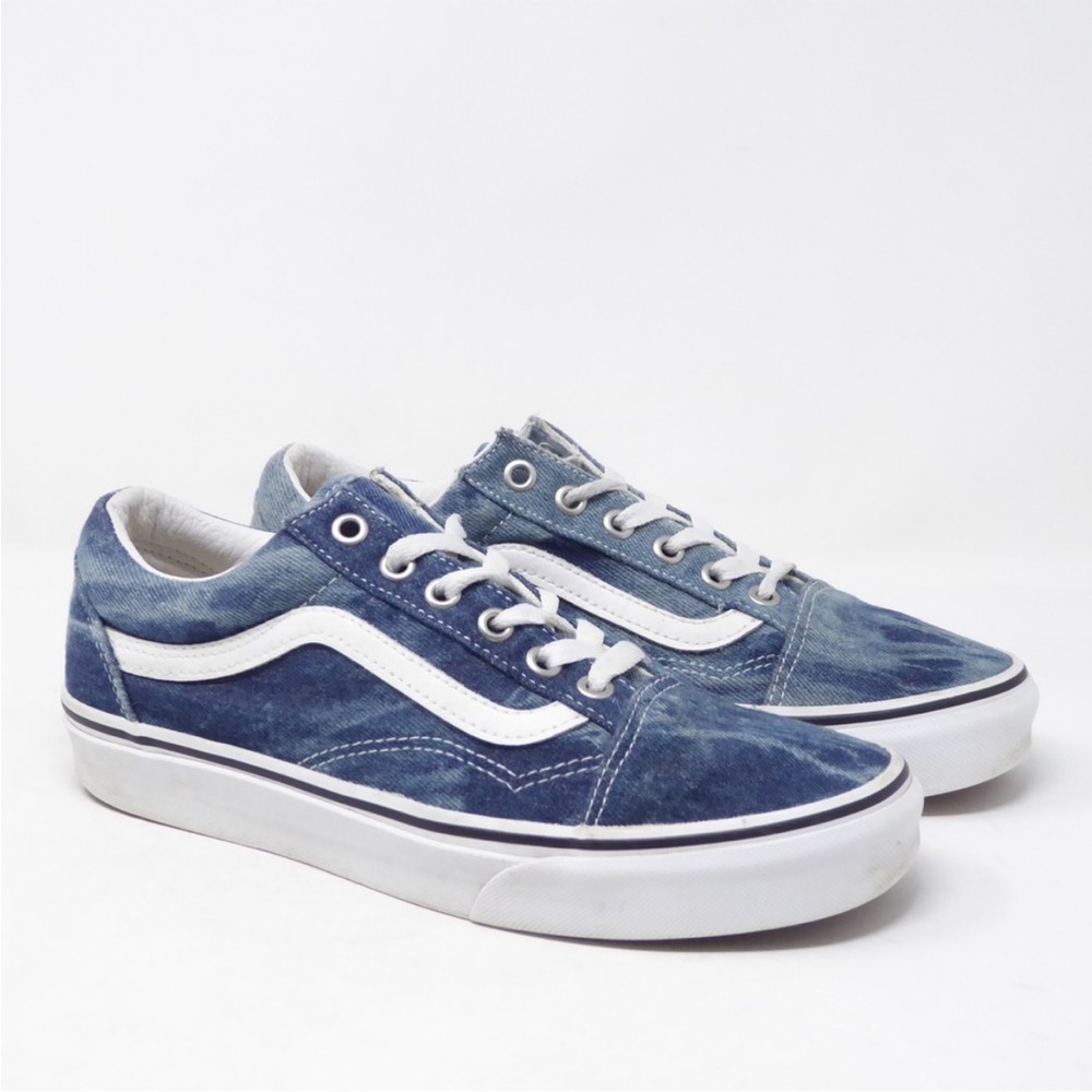 Vans Old Skool Acid Wash Denim Blue Sneakers. Women’s Size 8. Worn once.